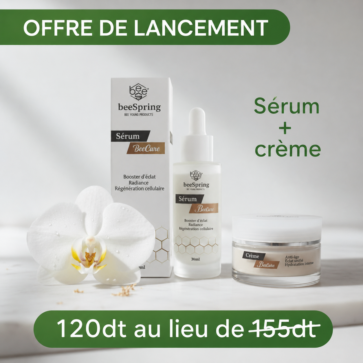 Coffret Beecure – Sérum 30ml + Crème 50ml