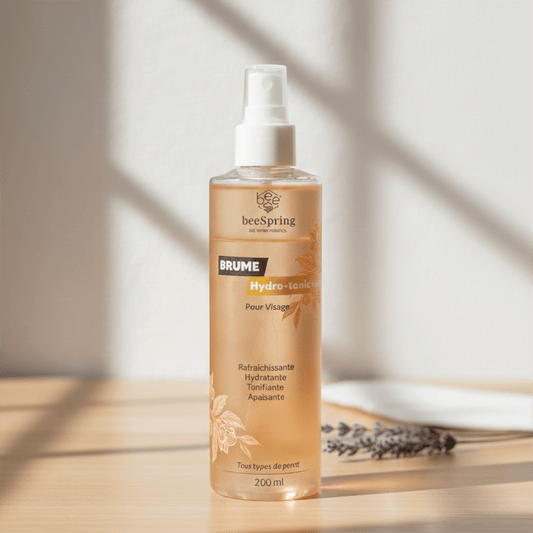 Brume hydro tonique BeeSpring 200 ml au venin d’abeille pour hydrater et rafraîchir la peau