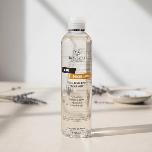 Eau micellaire ultra douce BeeSpring au venin d’abeille pour nettoyer et démaquiller le visage